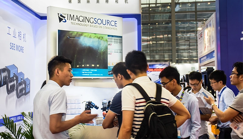 The Imaging Source 映美精相机 与其代理商深圳阳光视觉于2018华南国际自动化展。