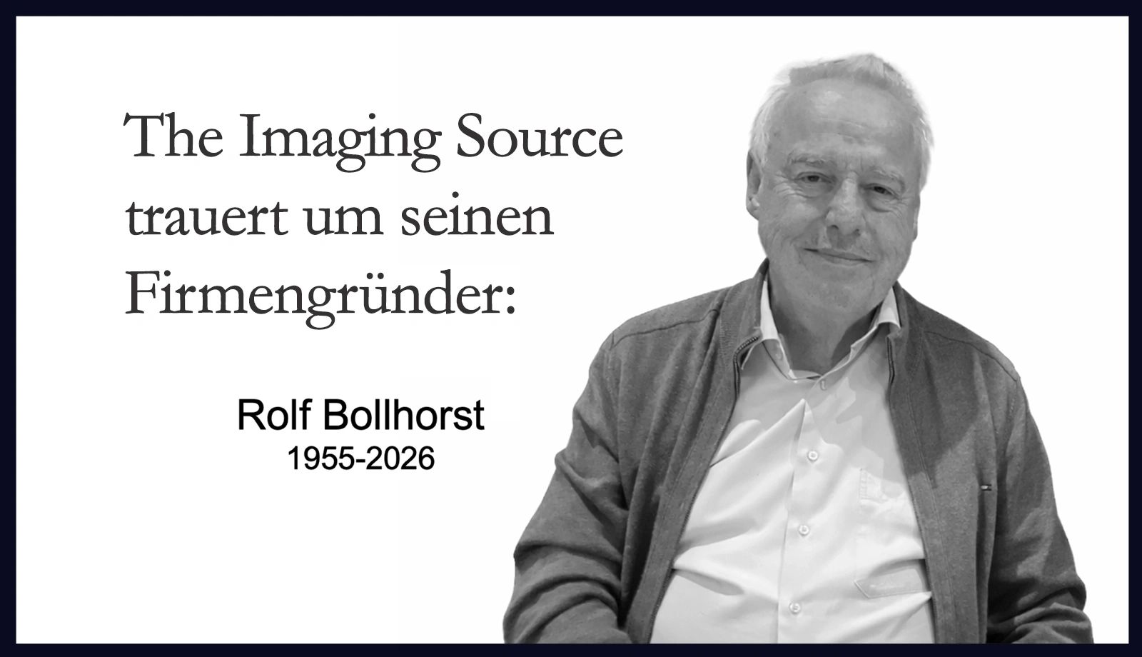 Rolf Bollhorst, Gründer von The Imaging Source