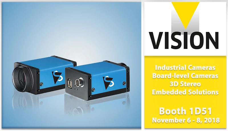 The Imaging Source 兆鎂新歡迎訪客於世界領導級機器視覺展VISION 2018 到場參觀。