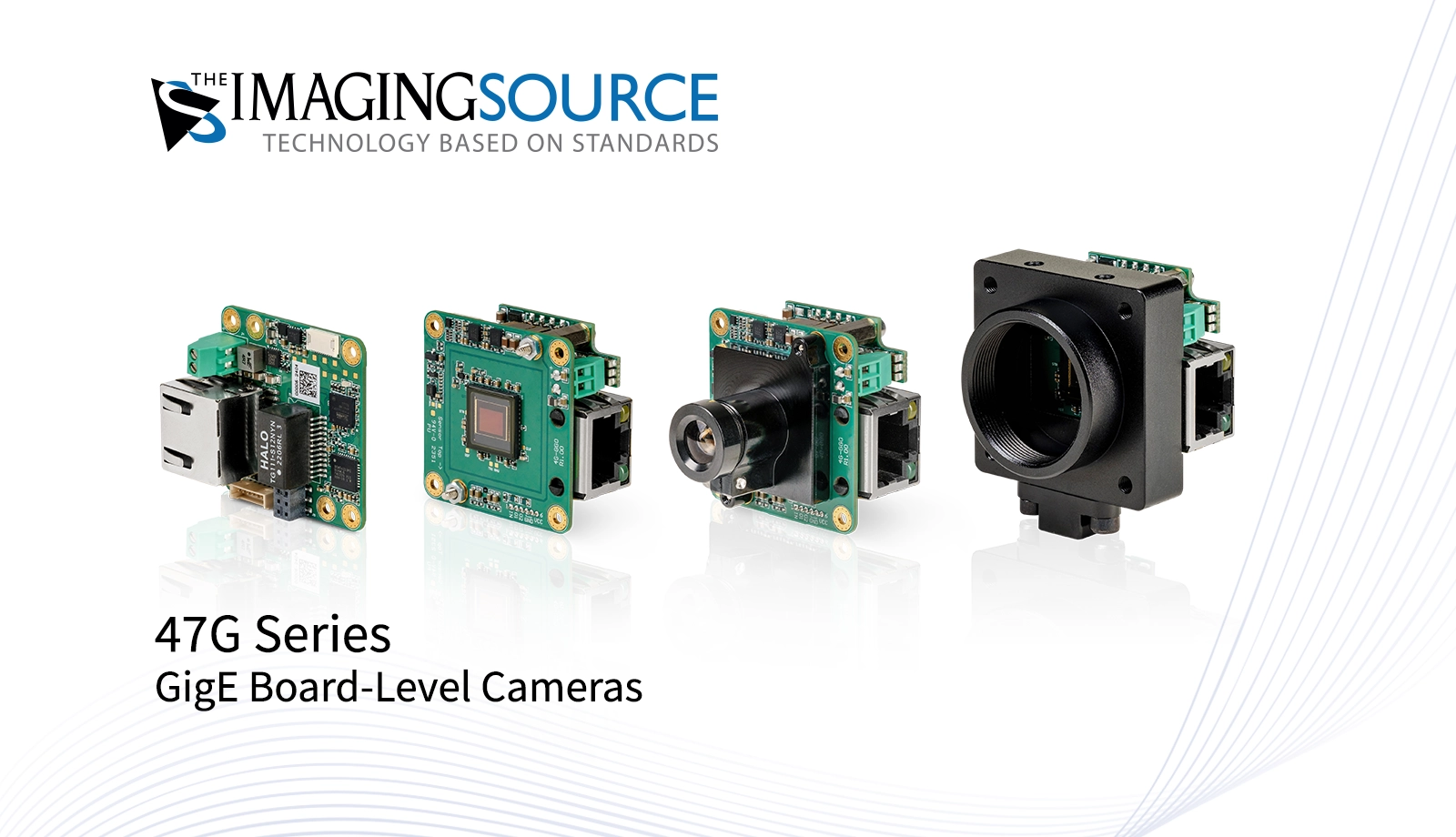 47G Series: Compact GigE board-level camera series with multiple sensor and configuration options