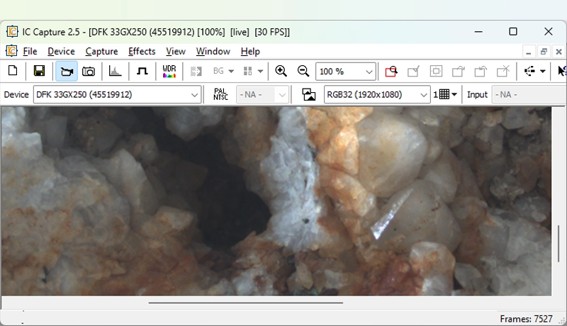 屏幕截图: IC Capture GUI