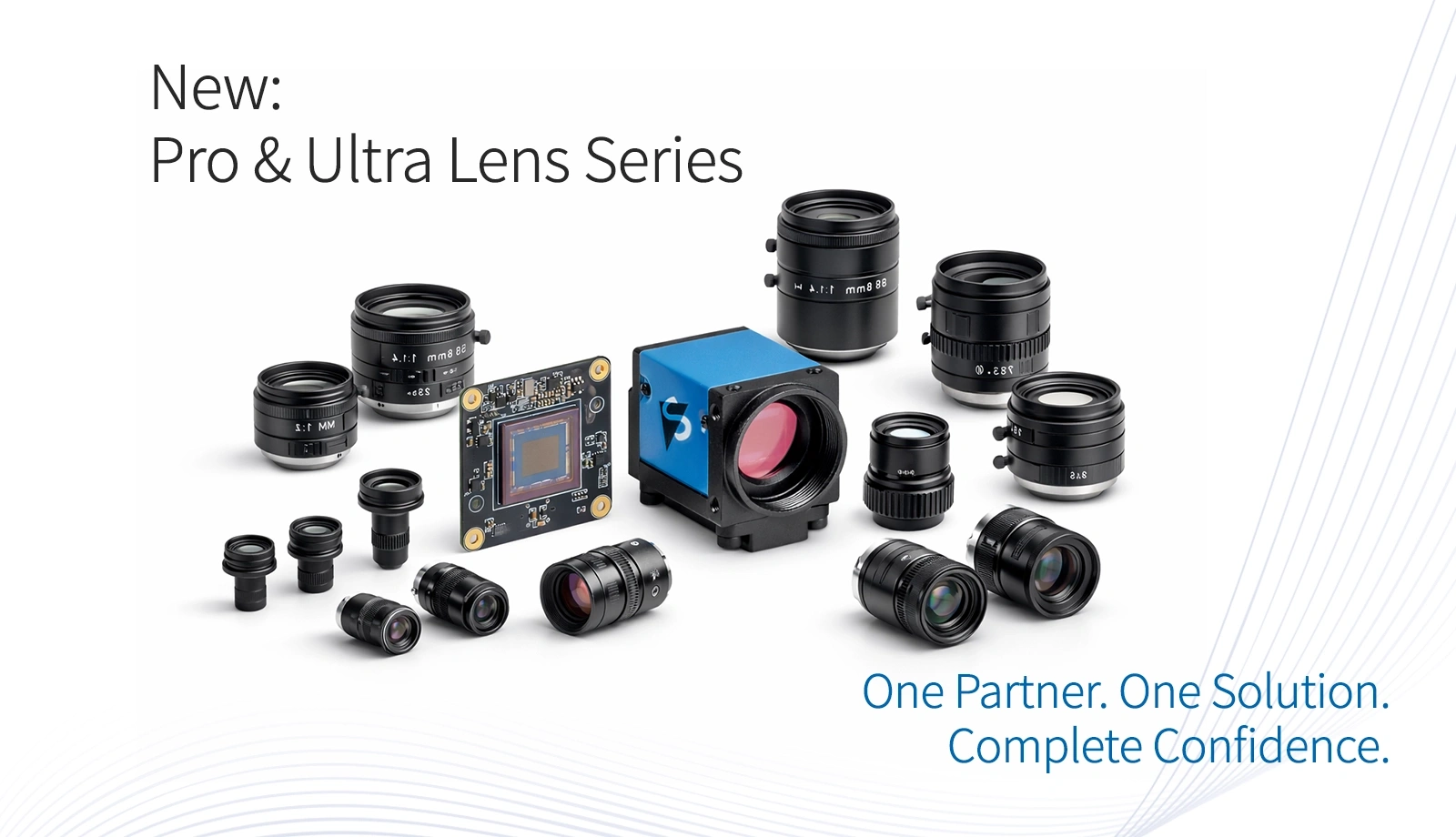 C-Mount- und S-Mount-Objektive in Kombination mit The Imaging Source Industrie- und Embedded-Kameras – für ein breites Spektrum an Bildverarbeitungsanwendungen.