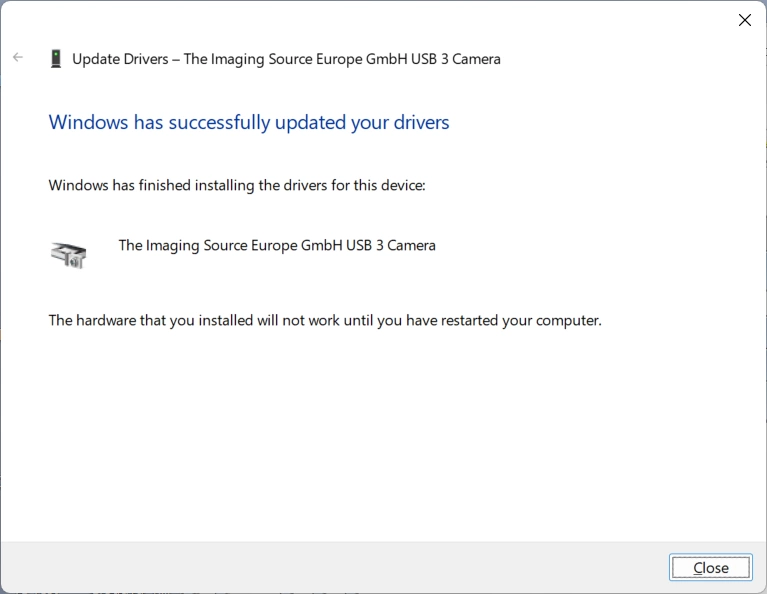 Why Is Windows Using the Standard Driver Instead of the TIS USB Camera ...