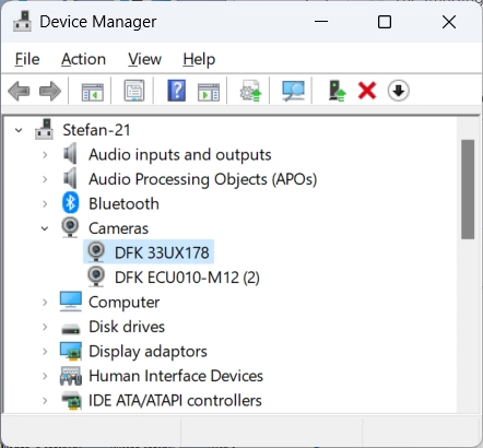 Why Is Windows Using the Standard Driver Instead of the TIS USB Camera ...