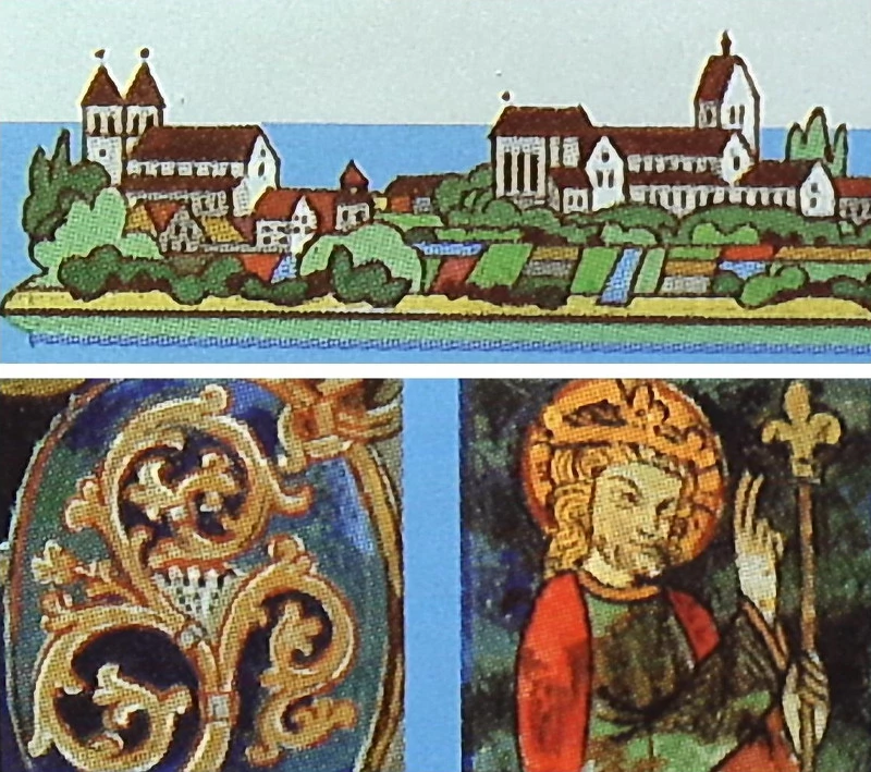 Fig. 20. Details from stamps. Handheld snapshot, camera propped up on a book (5 cm high), diffuse ambient lighting. Halftone grid lines are visible.