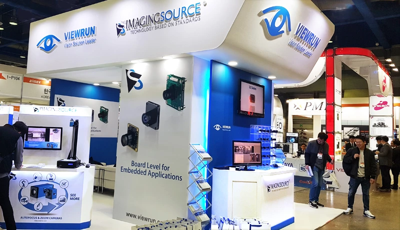 於2018 韓國機器視覺展The Imaging Source 及 Viewrun展位。