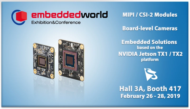 embedded world 2019: 於嵌入式系統展會中居領導地位，The Imaging Source 兆鎂新 誠摯邀請您蒞臨我們的展位。