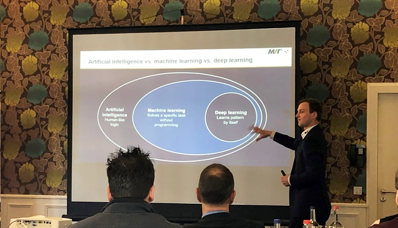 Michael Bellmann (MVTec Software) discussing HALCON's Deep Learning functionalities, applications and training methods.